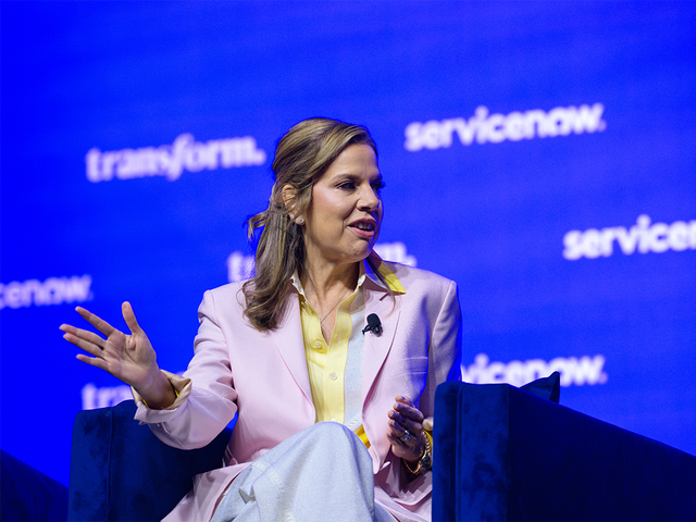 ServiceNow Chief People and AI Enablement Officer Jacqui Canney speaking at Transform 2026