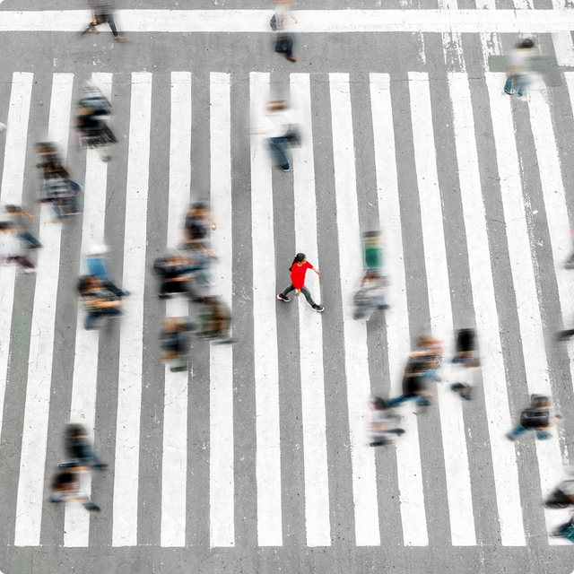 Urban crosswalk movement