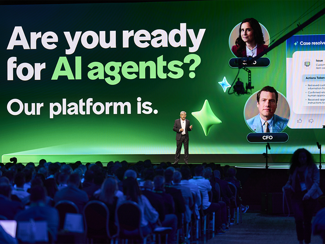 ServiceNow President, CPO, and COO Amit Zaveryn giving a keynote at ServiceNow Knowledge