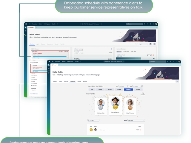 Genesys and ServiceNow optimized workforce engagement screenshot