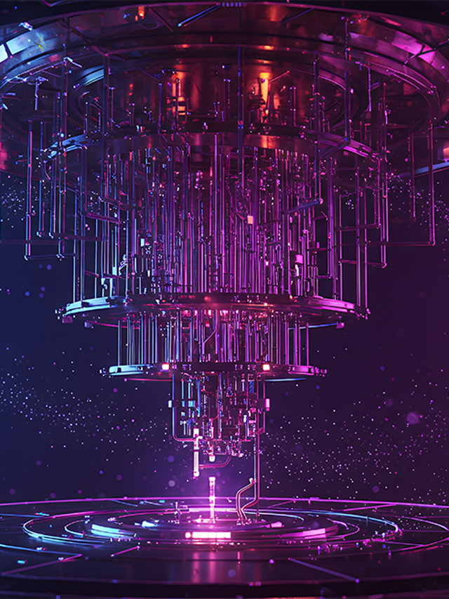 Abstract representation of quantum computing