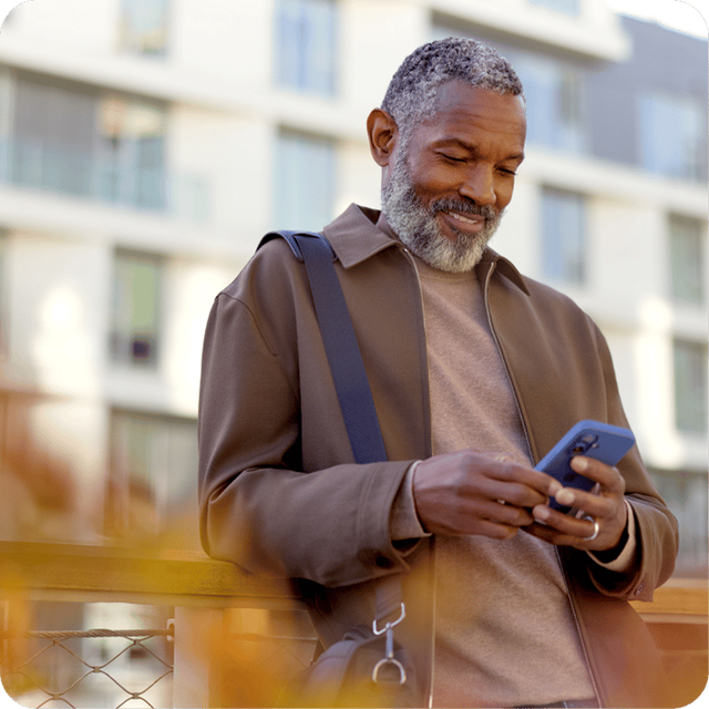 senior was using phone 