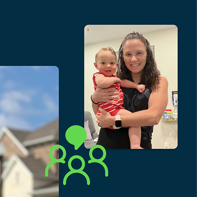 ServiceNow employee Ashley O. and her child