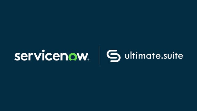 ServiceNow and UltimateSuite logos