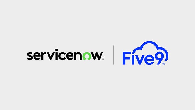 ServiceNow and Five9 logos