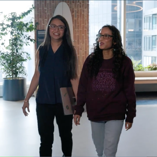 ServiceNow employees Shailja P. and Amity J.