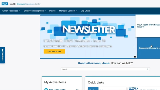 UCLA Health employee portal screenshot