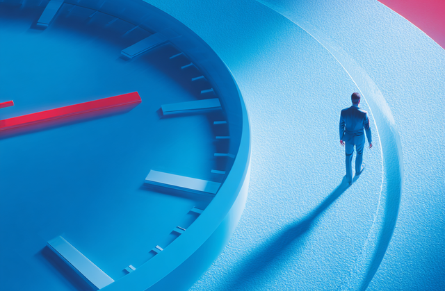 Woman wearing a headset at a desk working on a laptop