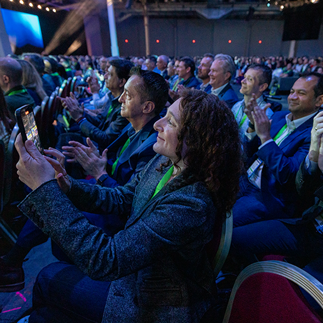 Inspiration into action: ServiceNow Chief Product Officer Amit Zavery and an engaged Knowledge audience