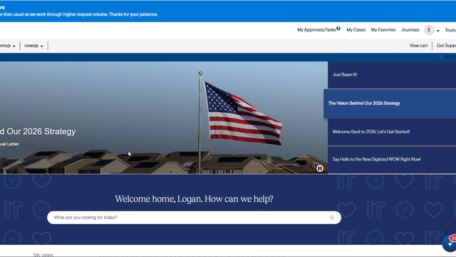 home@Lennar employee portal screenshot