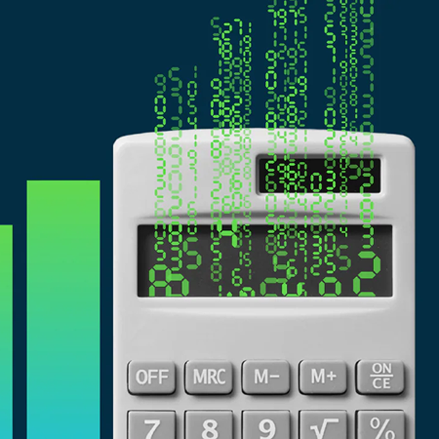 Calculator with bar graph