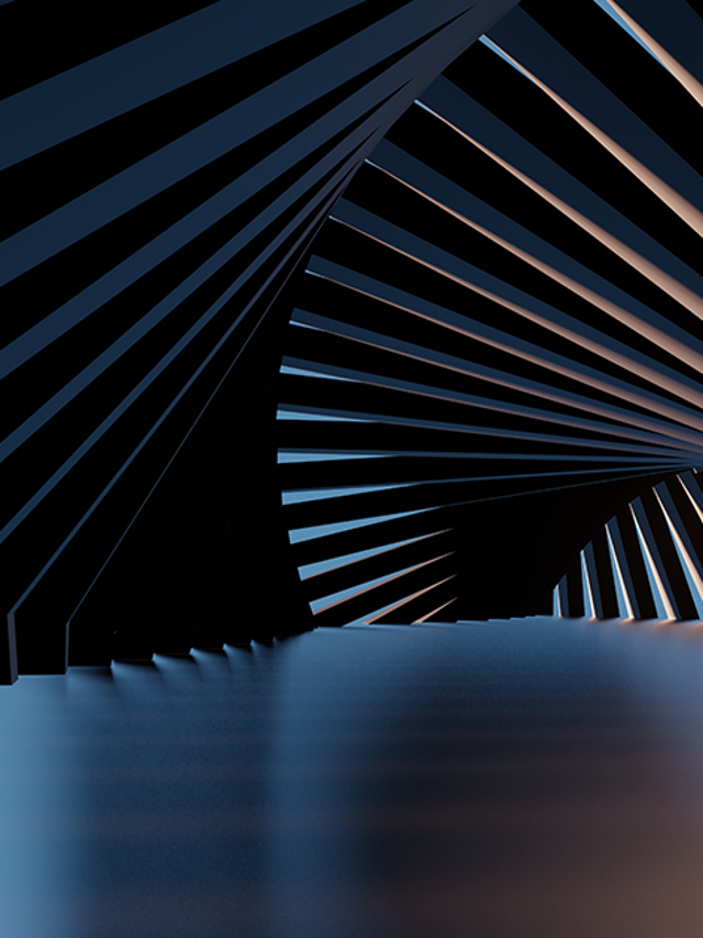 Abstract architecture background with geometric shapes