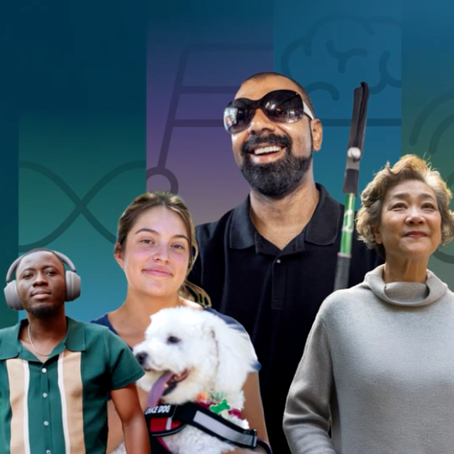 Four people with disabilities
