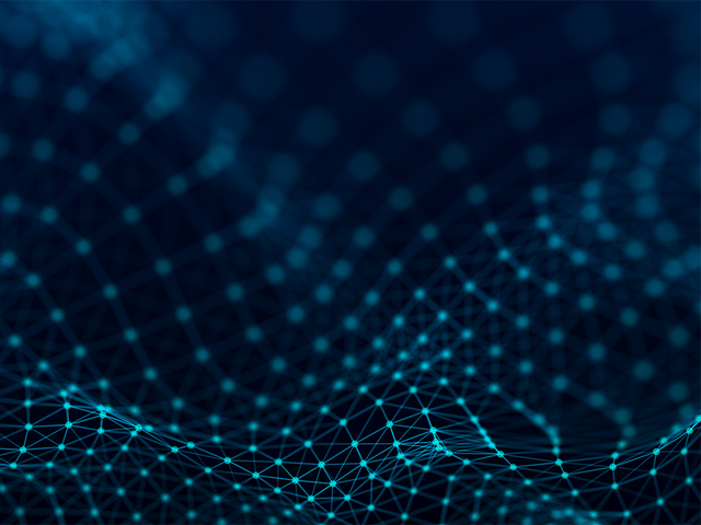 Abstract points and lines showing connections