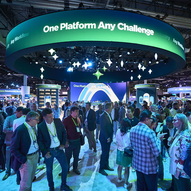 A crowd at the opening reception of ServiceNow Knowledge 2025