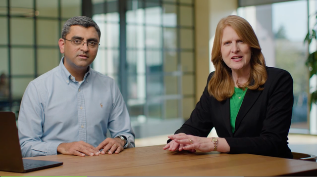 ServiceNow employees Girish Srinivasan and Kelly Schomburg
